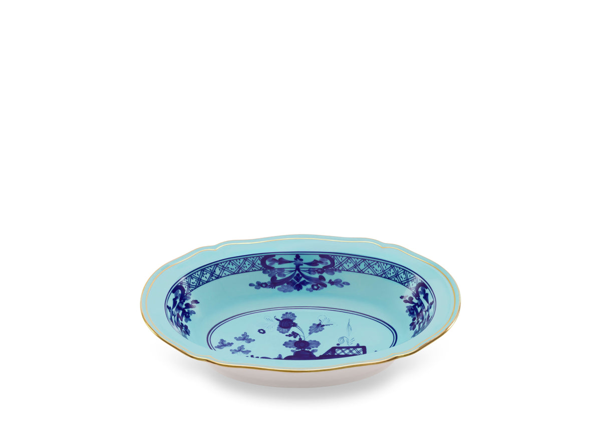 Antico Doccia Oval Deep Tray in Iris