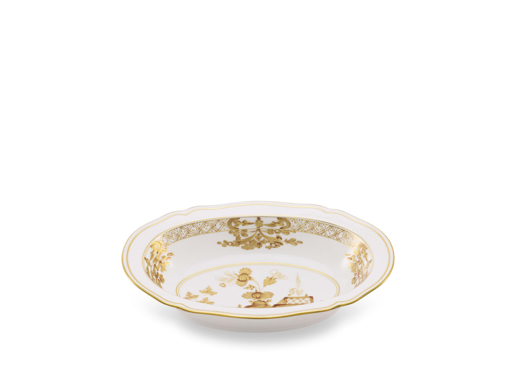 Antico Doccia Oval Deep Tray in Aurum