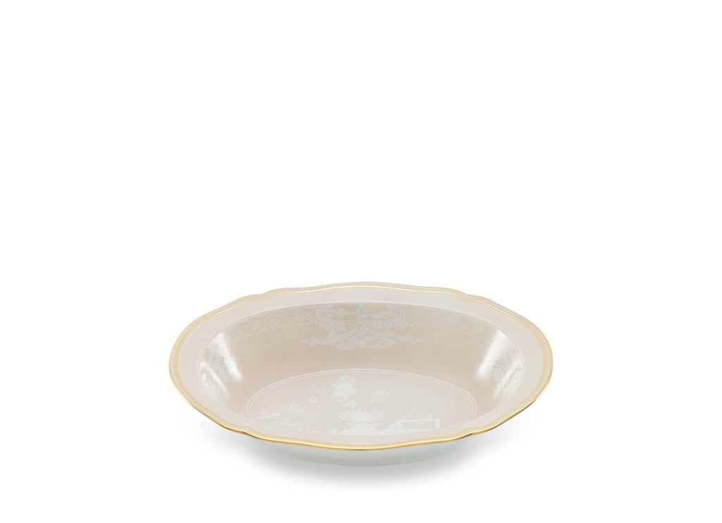 Antico Doccia Oval Deep Tray in Meringa