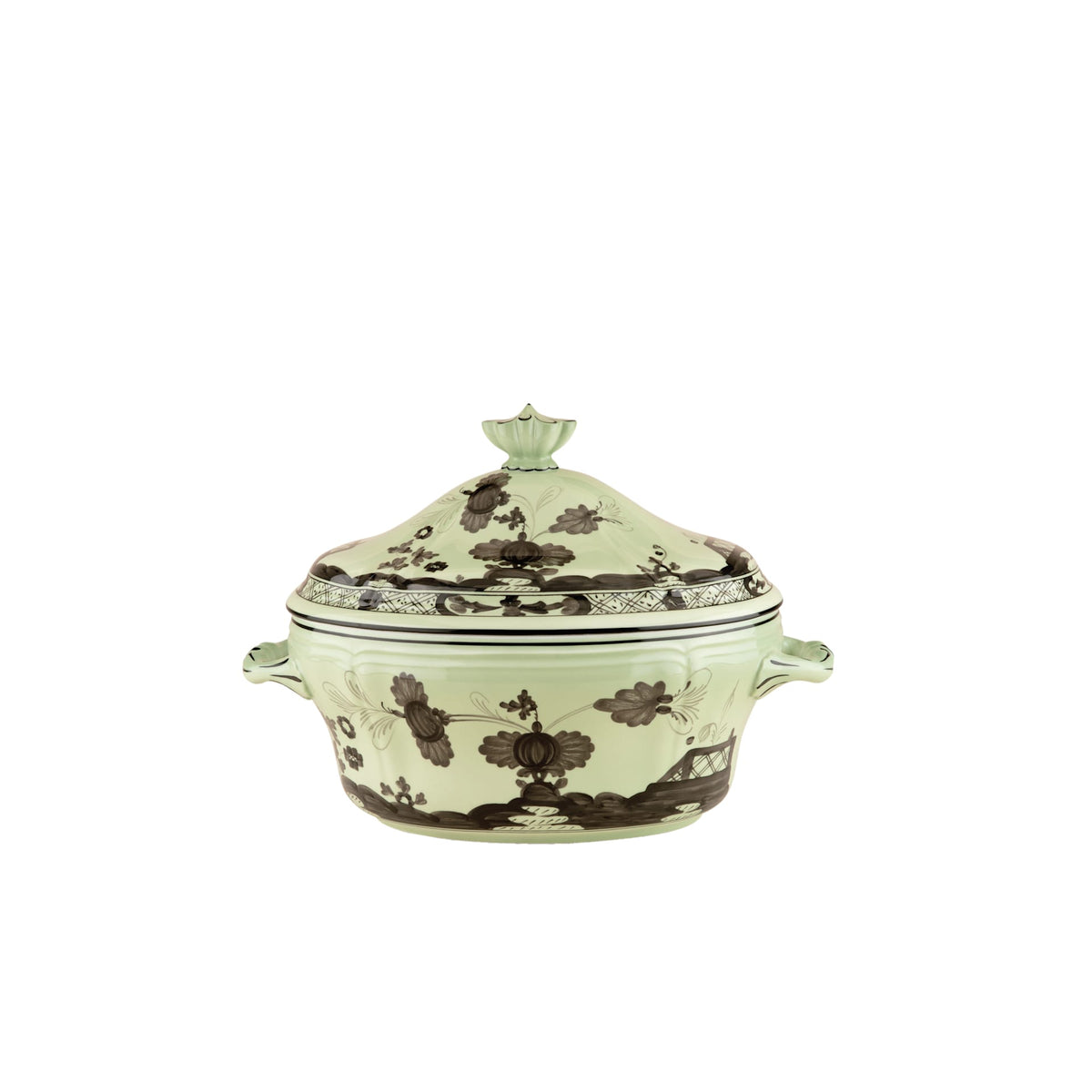 Oriente Italiano Oval Tureen With Cover in Bario