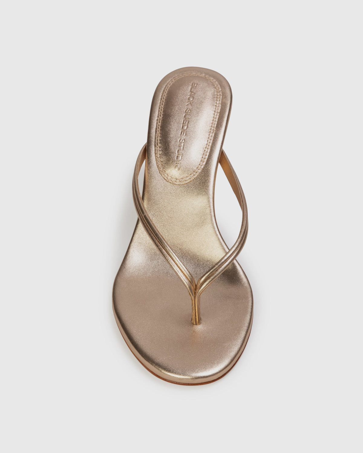 Marci 65 Mule in Gold Metallic Leather