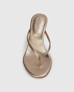 Marci 65 Mule in Gold Metallic Leather