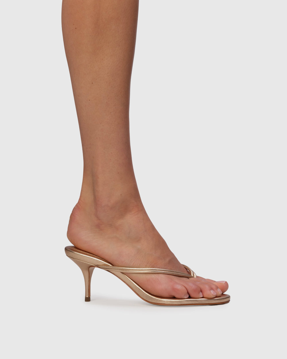 Marci 65 Mule in Gold Metallic Leather