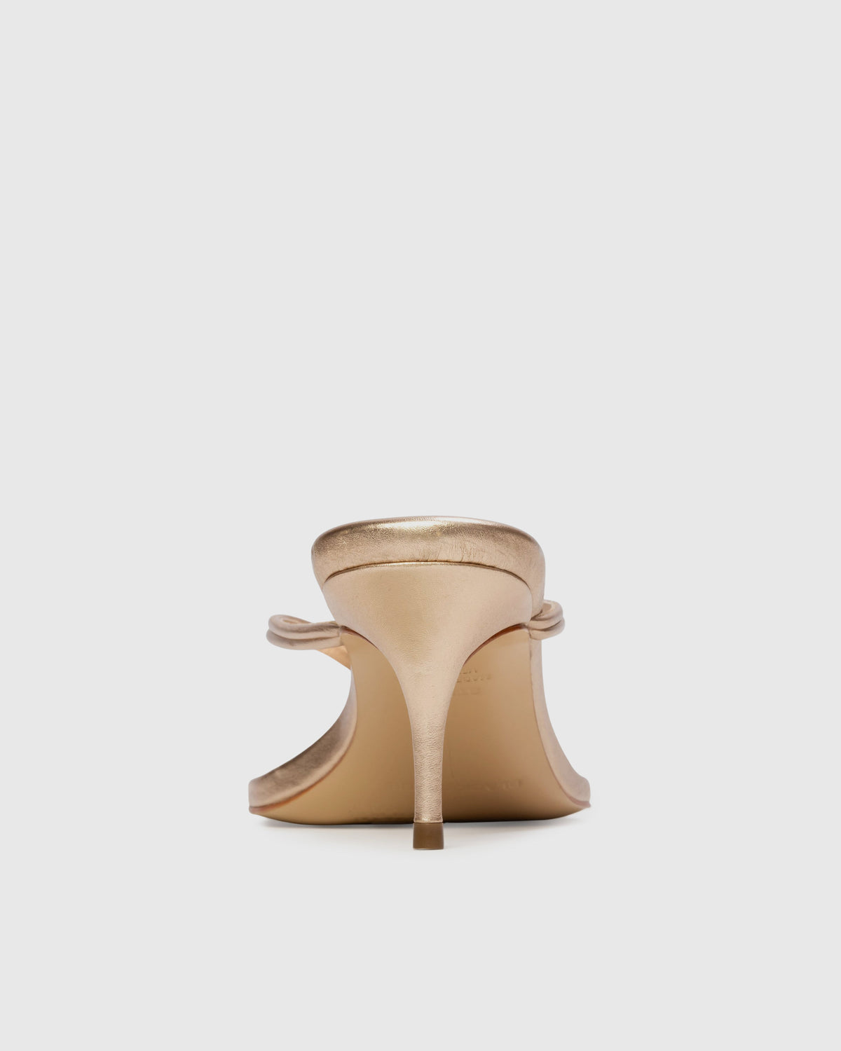 Marci 65 Mule in Gold Metallic Leather