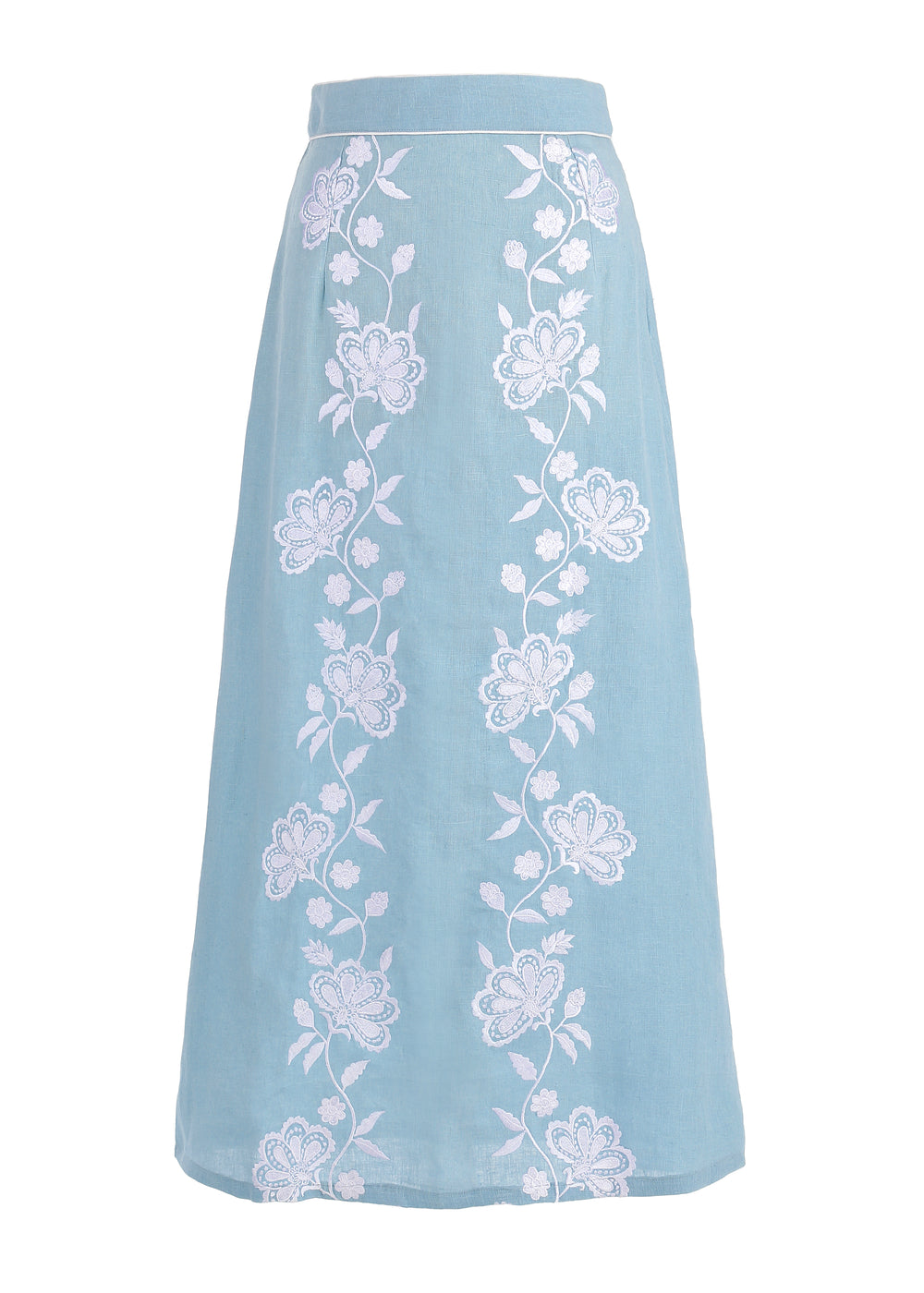 Kasbah Trellis Skirt in Light Blue