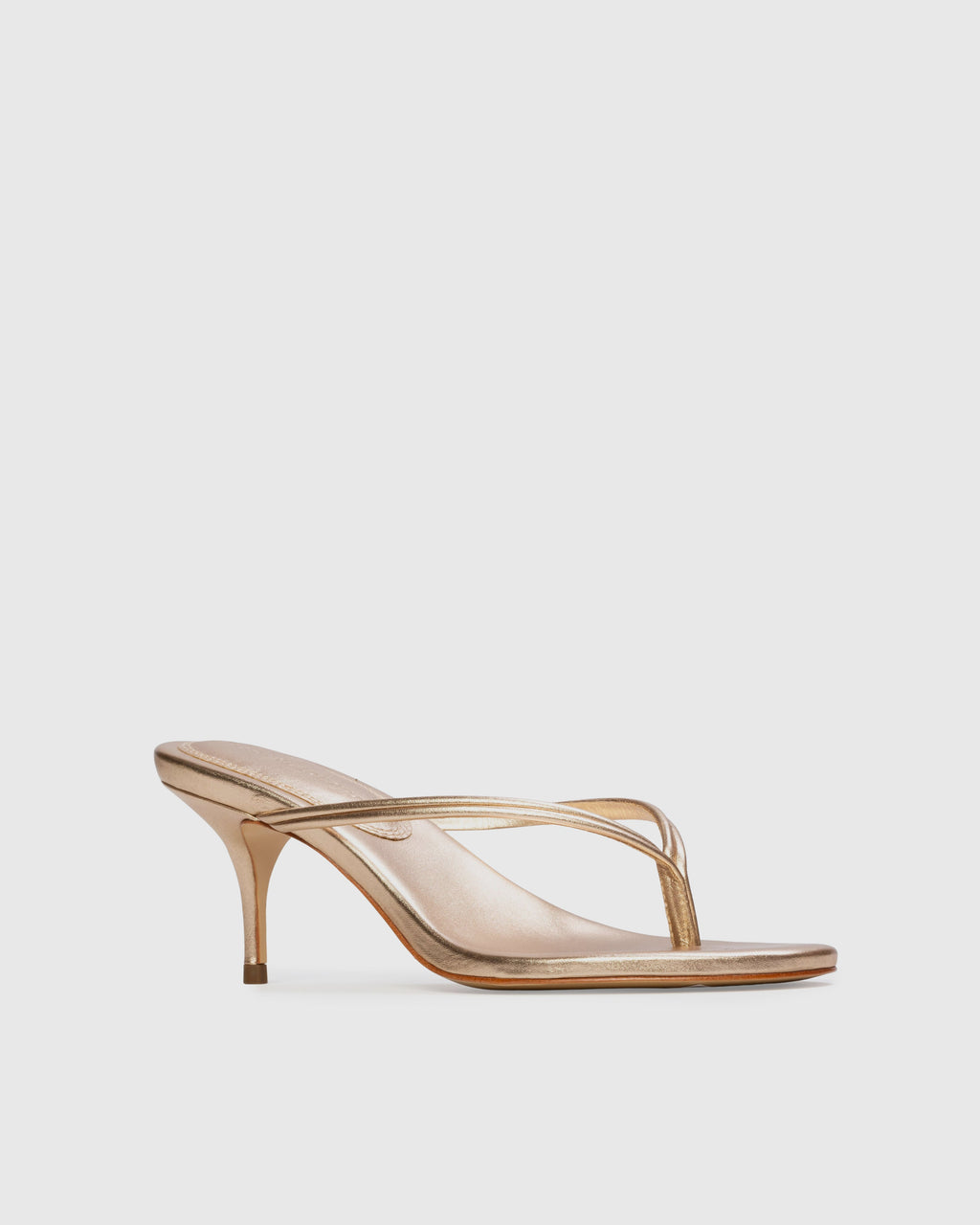 Marci 65 Mule in Gold Metallic Leather