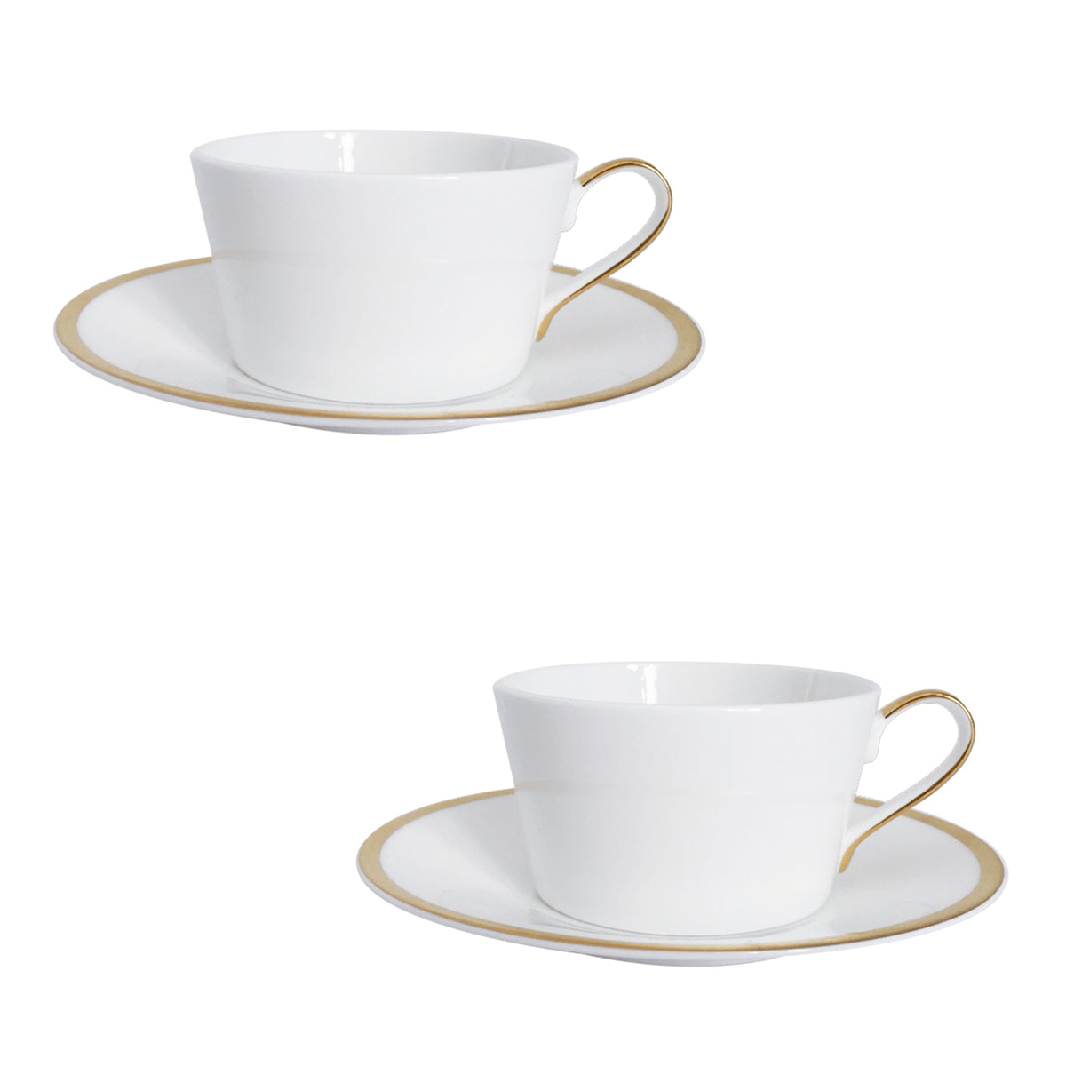 Golden Edge Set of 2, Cup and Saucer