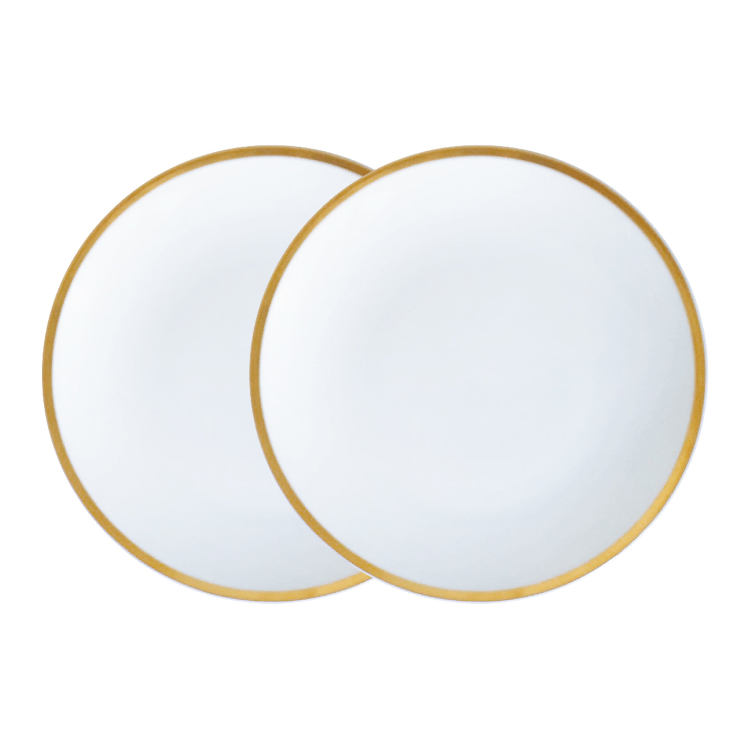 Golden Edge Plate, Set of 2