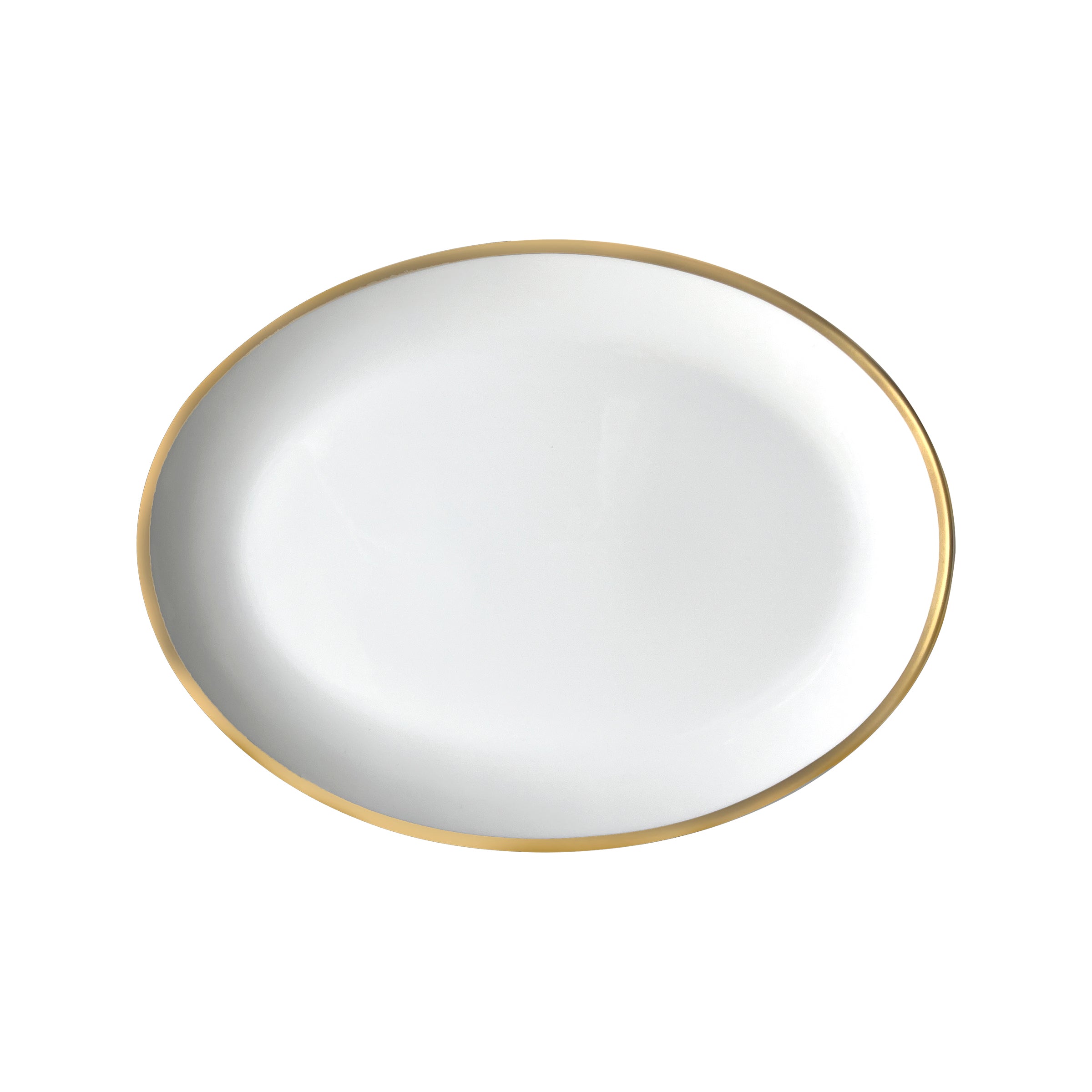 Golden Edge Oval Platter