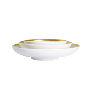 Golden Edge Set of 3, Canapé Dishes