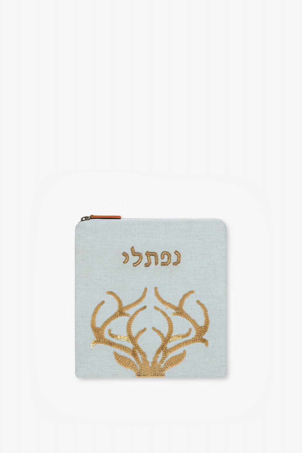 Naftali Tallit and Tefillin Bag Set, Sage Outline