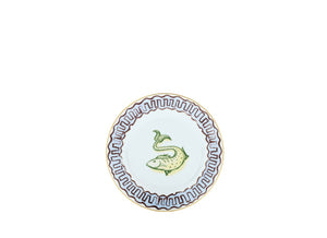 Ill Viaggio Di Nettuno Dessert Plate in Light Blue & Yellow