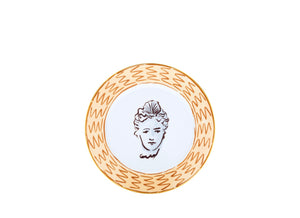 Ill Viaggio Di Nettuno Dinner Plate in Brown & Light Blue