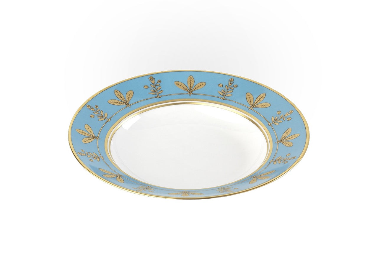 Voliere Denim Soup Plate