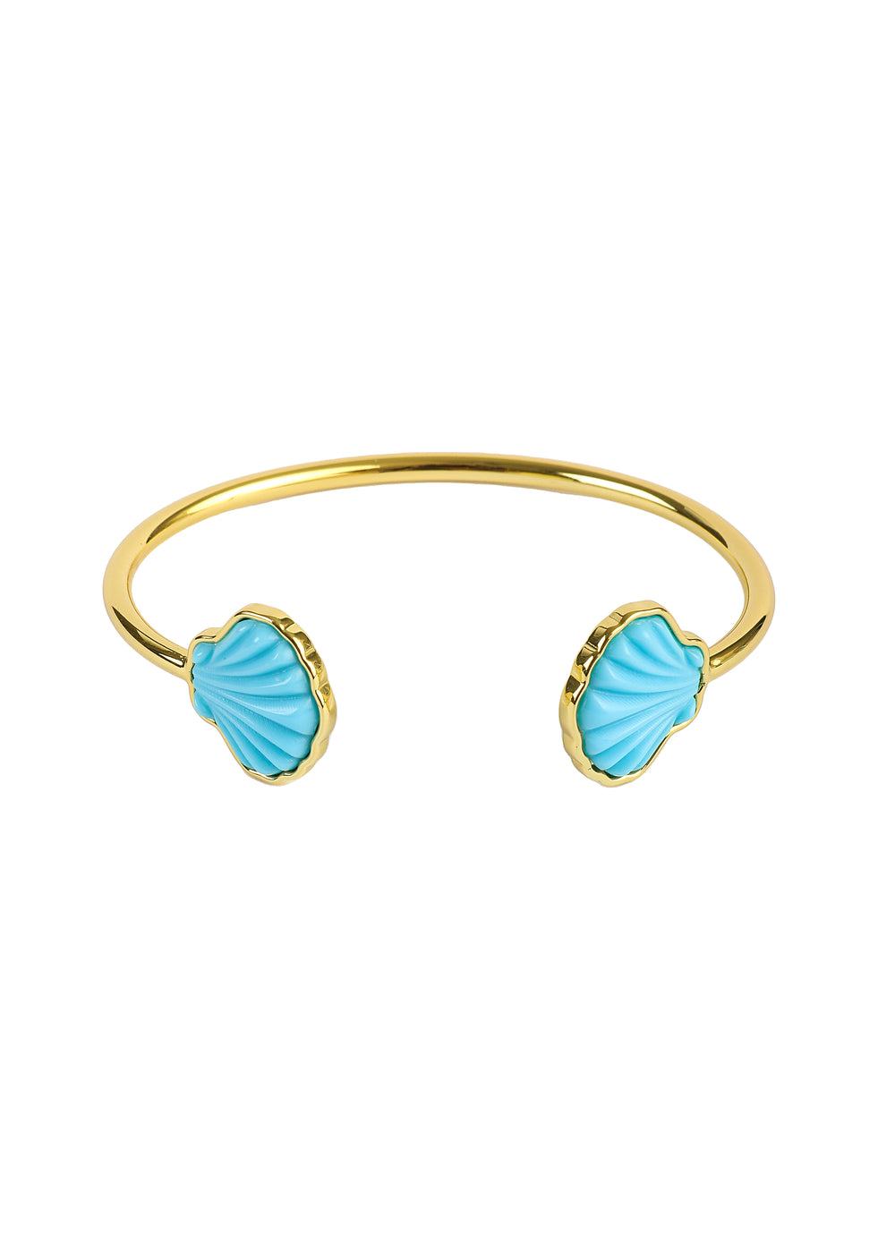 Sankaty Scallop Cuff Bracelet in Turquoise