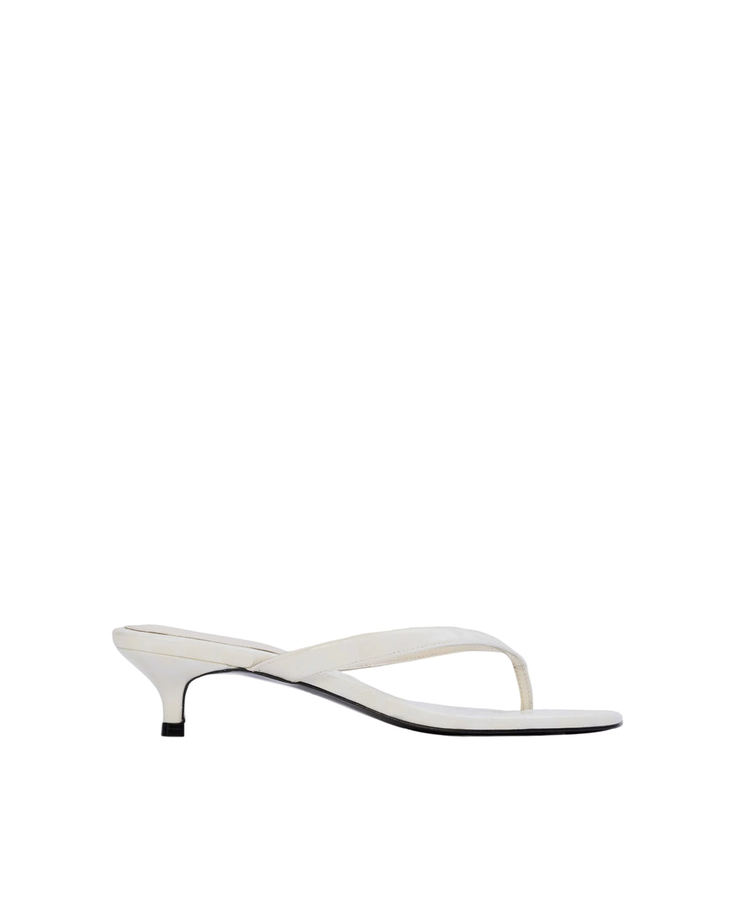 Kendal 35 Mule in Coconut Croc Patent Leather