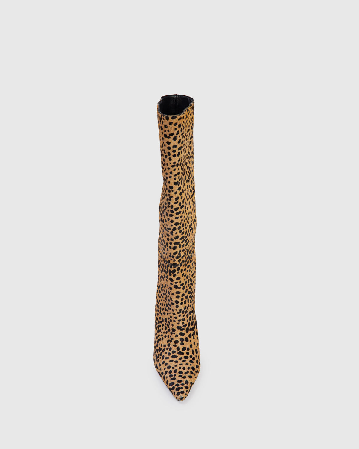Kath 80 Boot in Camel Dotted Cheetah Pony Hair