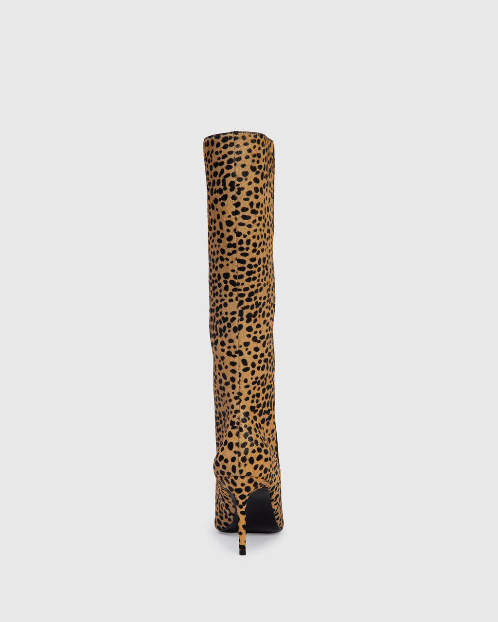 Kath 80 Boot in Camel Dotted Cheetah Pony Hair