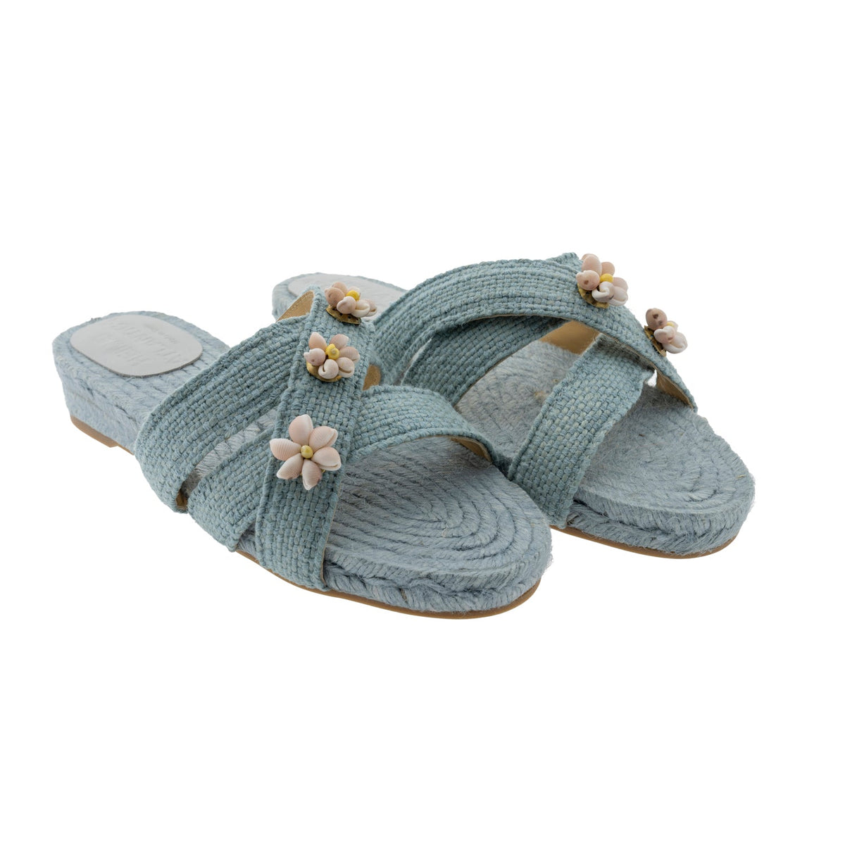 Sea Shella Espadrilles in Sky Blue