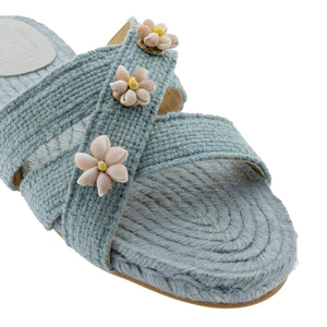 Sea Shella Espadrilles in Sky Blue