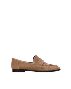 Arrow Loafer in Latte Suede