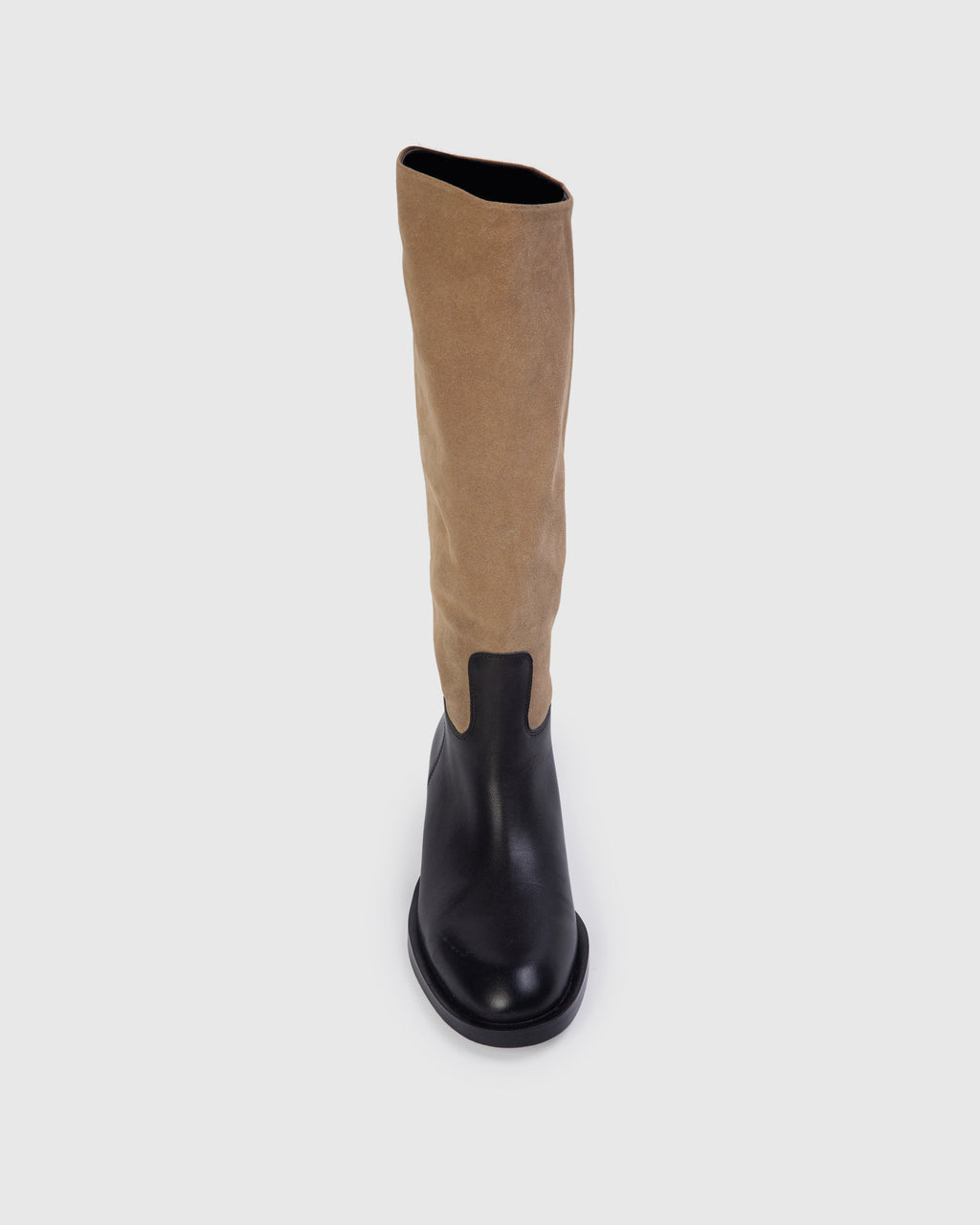 Pace 40 Boot in Latte Suede / Black Leather
