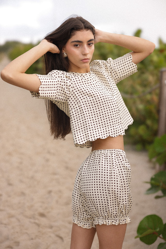 Bloomer Short in Polka Dot