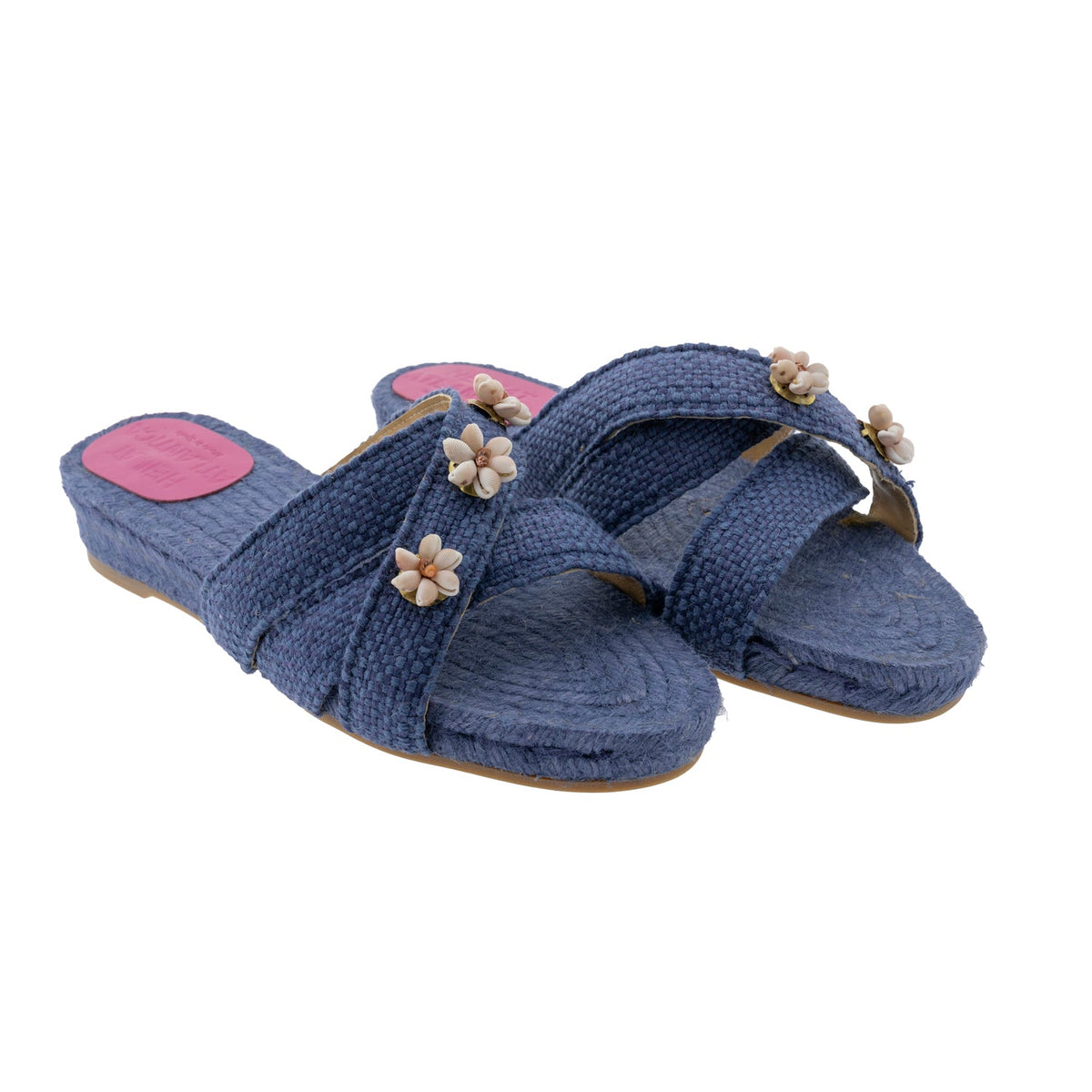 Jeans Blue Shella Espadrilles in Dark Blue