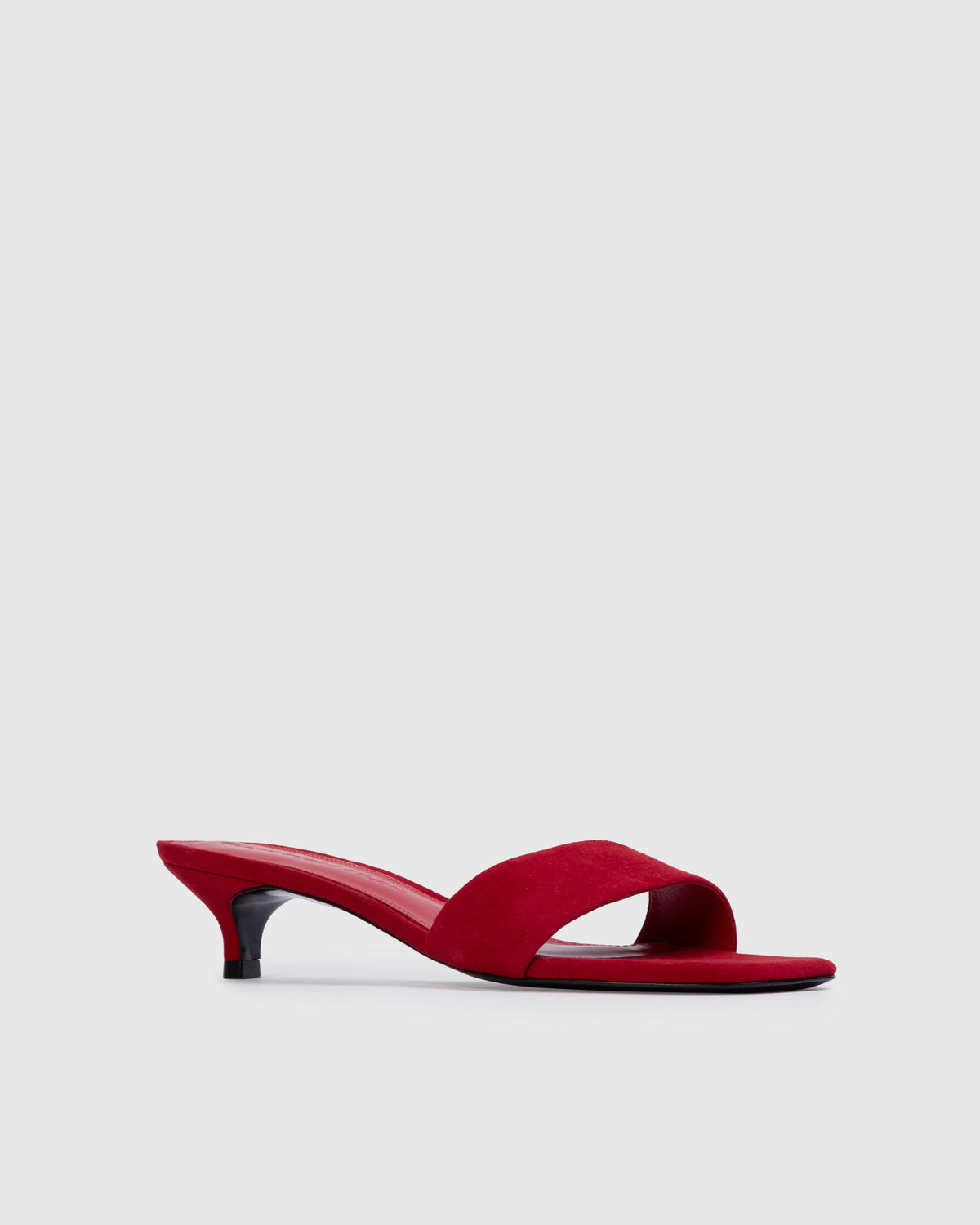 Avery 35 Mule in Cherry Suede