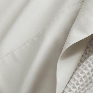 Percale Hemmed Sheet Set in Mist