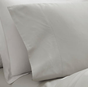 Percale Hemmed Pillowcase Set in Mist