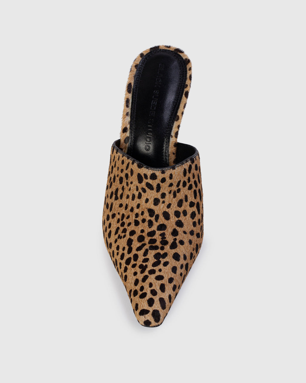 Mesa 80 Mule in Camel Dotted Cheetah Pony Hair