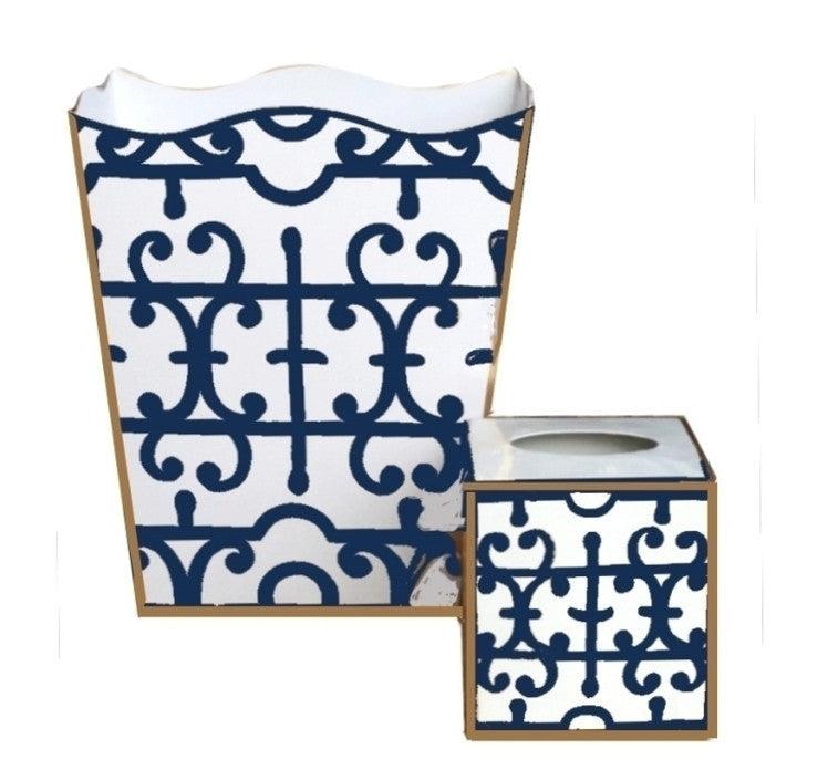 Dana Gibson ~ Blue Klimt Tissue Box, Price $75.00 in Charleston, SC from The Boutique Charleston