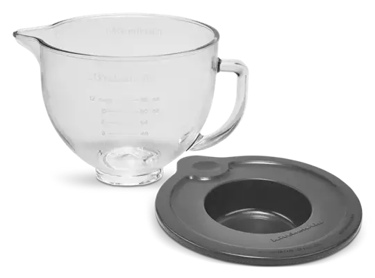 5 Quart Tilt-Head Glass Bowl & Lid