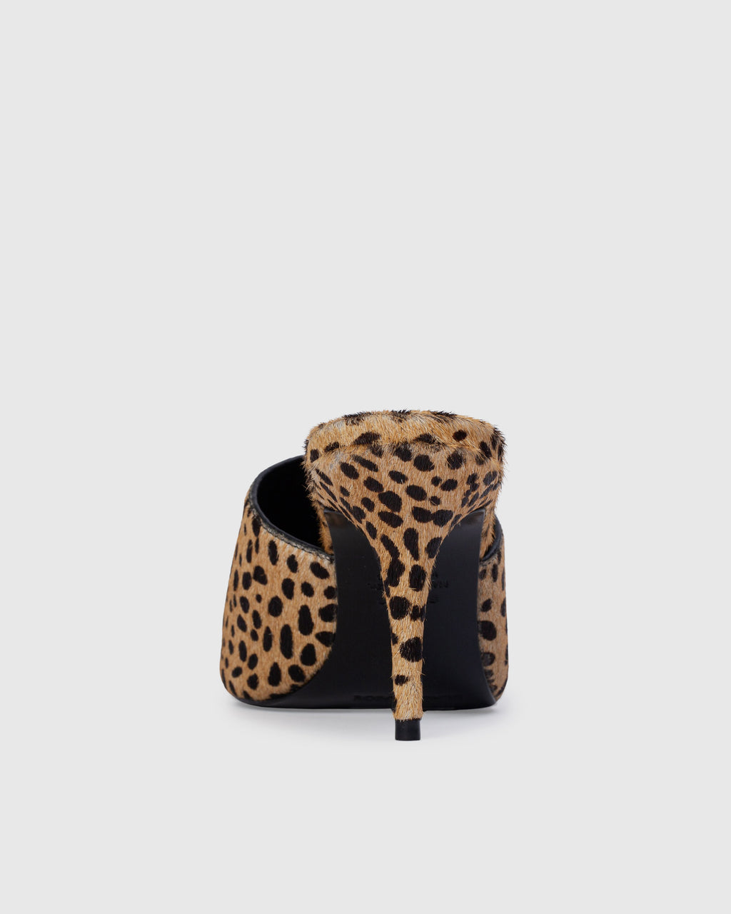 Mesa 80 Mule in Camel Dotted Cheetah Pony Hair