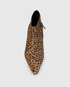 Kora 50 Boot in Camel Dotted Cheetah Pony Hair