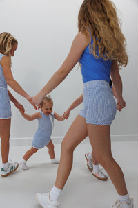 Tennis Super Shorts in Seersucker