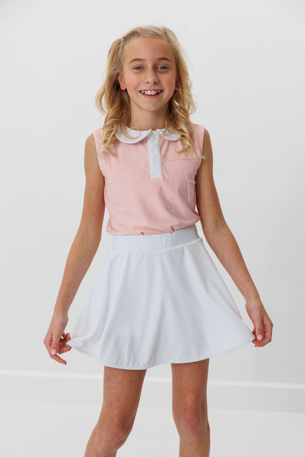 Twirly Skort in White