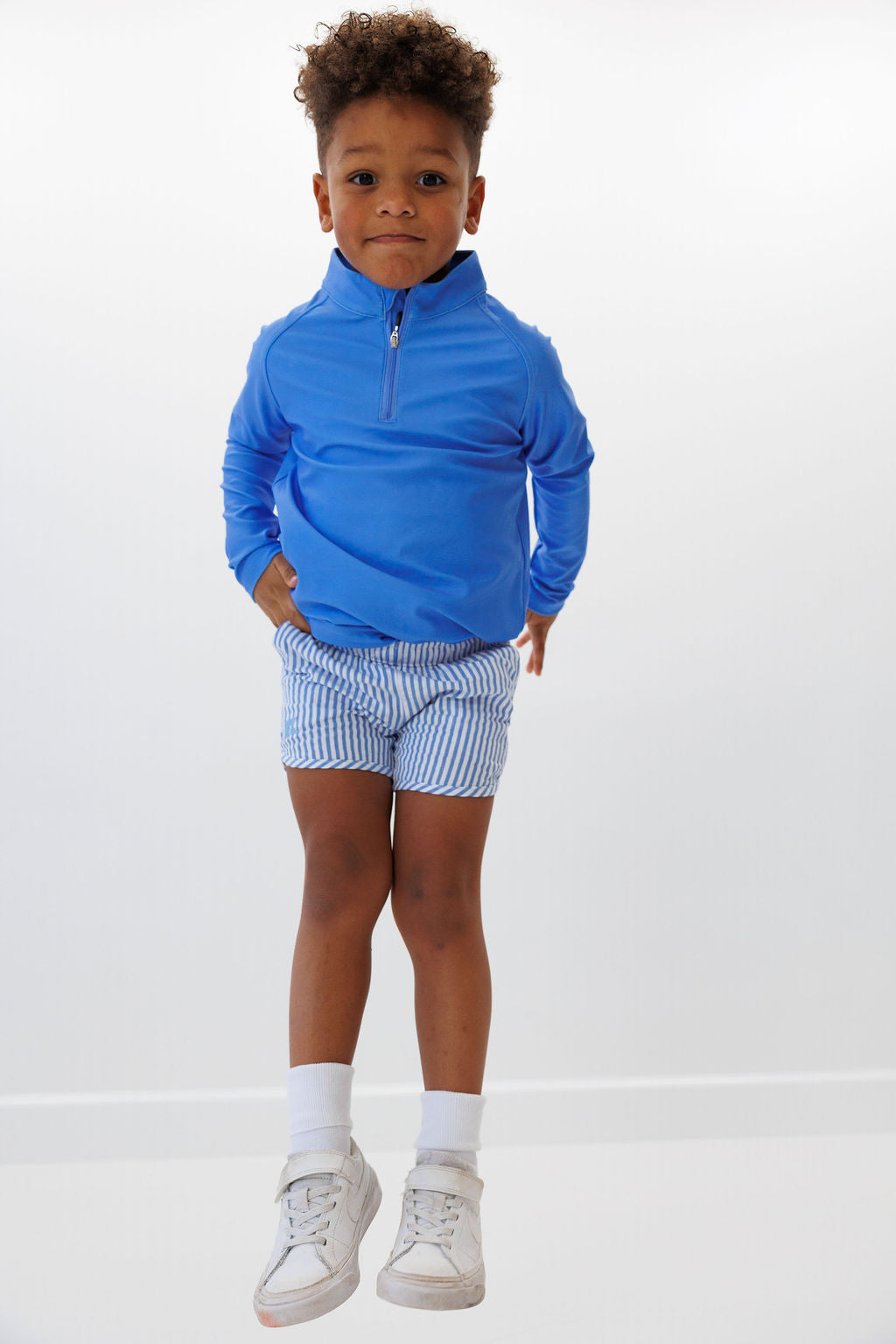 Retro Super Short in Seersucker Stripe