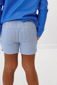 Retro Super Short in Seersucker Stripe