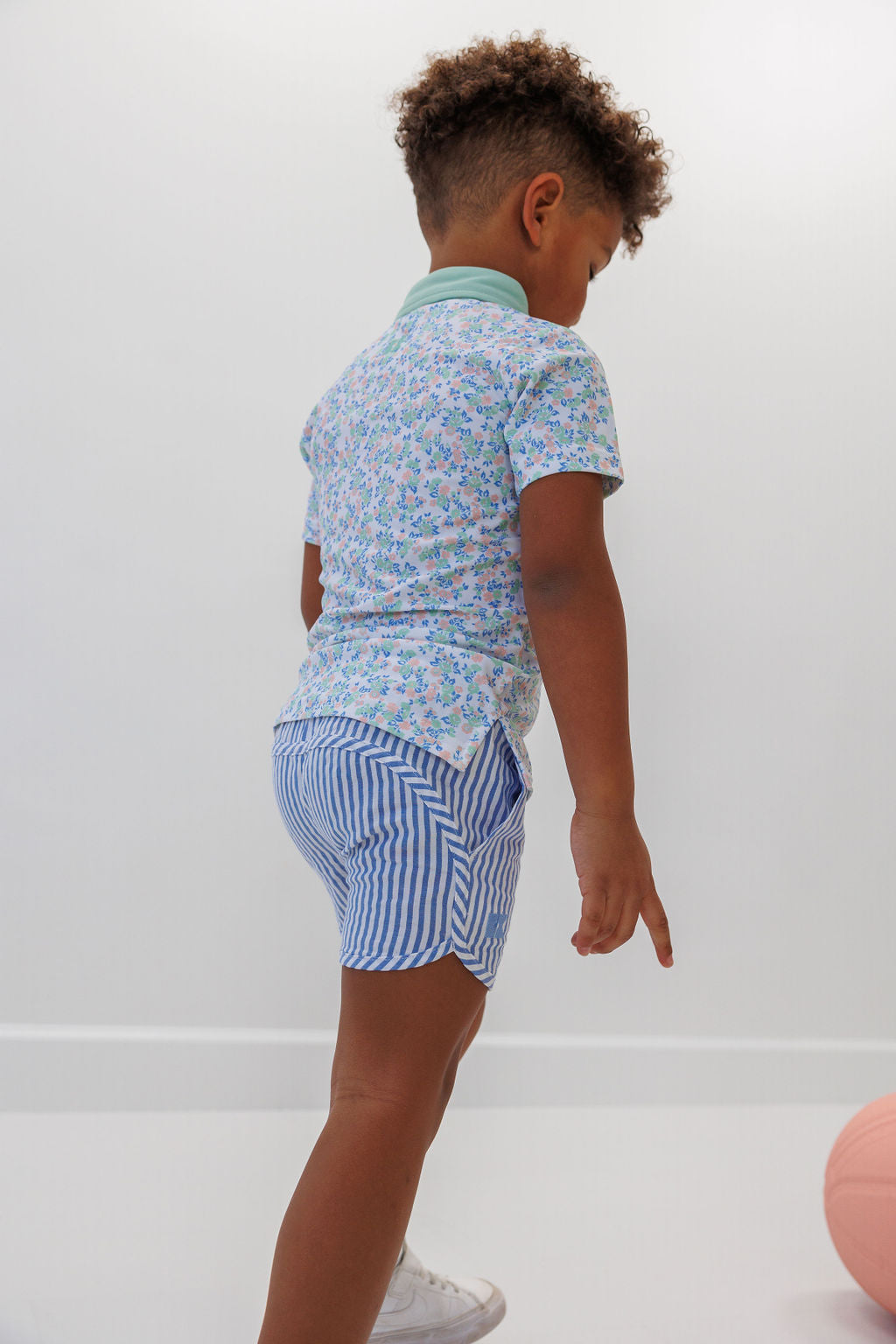 Retro Super Short in Seersucker Stripe