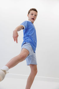 Retro Super Short in Seersucker Stripe