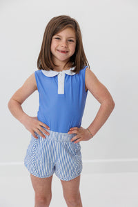 Tennis Super Shorts in Seersucker