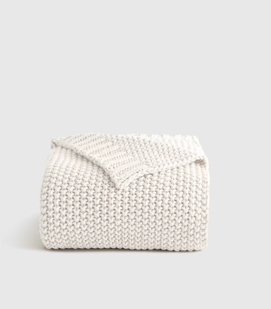 Cotton Fisherman Throw - Ivory