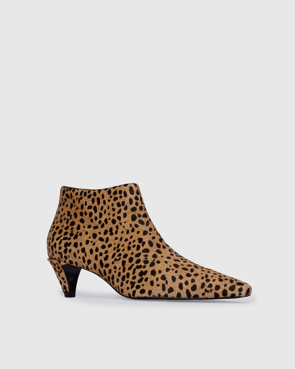 Kora 50 Boot in Camel Dotted Cheetah Pony Hair