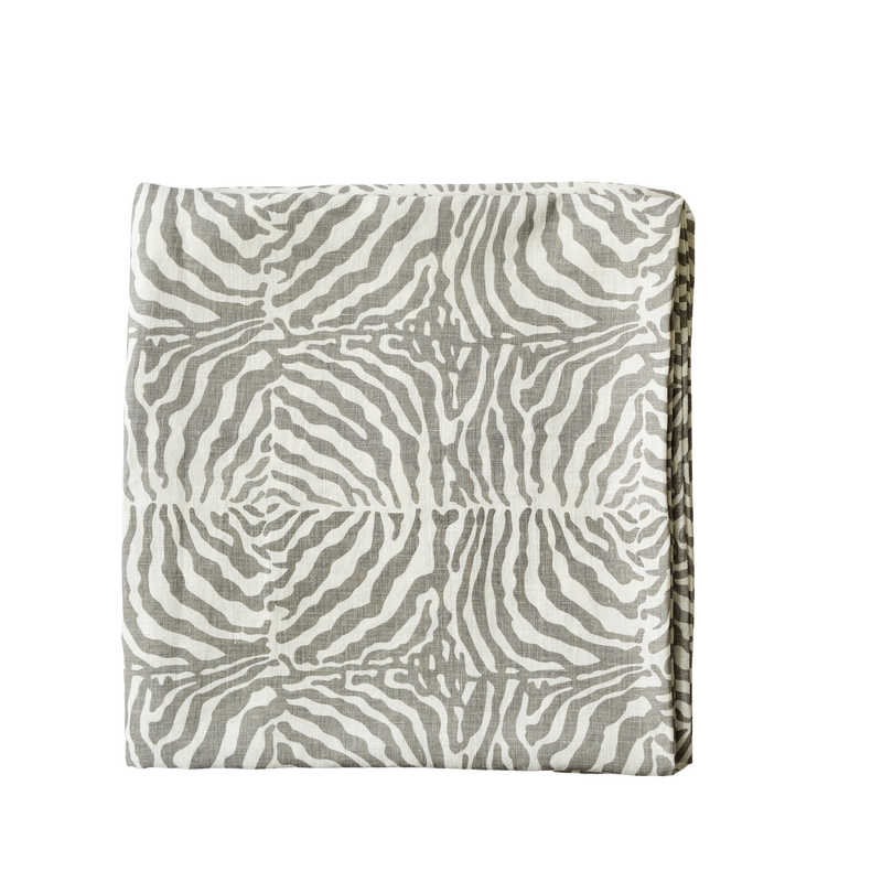 Zebra Grey Tablecloth