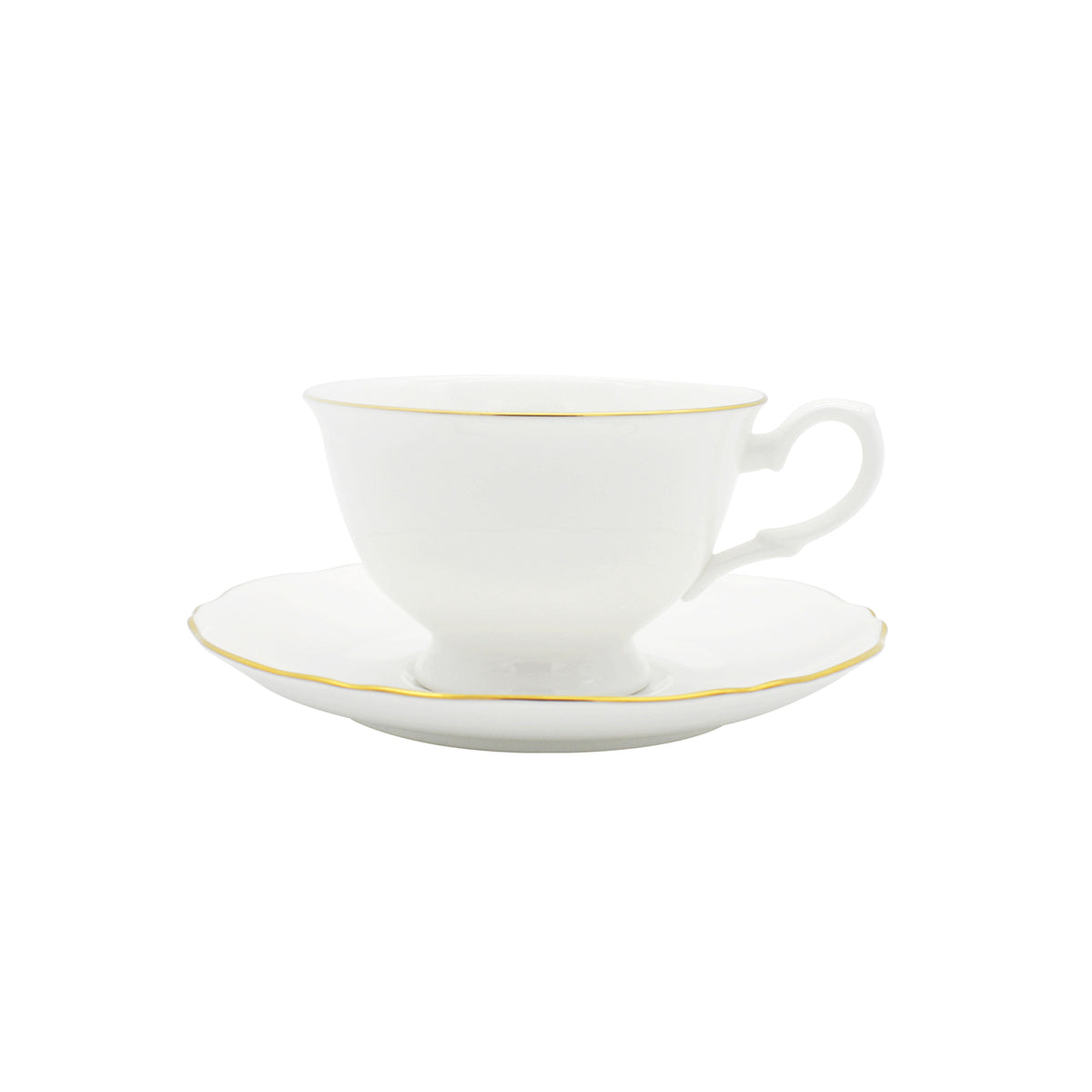 Amelie Brushed Gold Tea Cup & Saucer