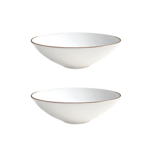 Alex Gold Set of 2, 8" Soup / Pasta Bowl