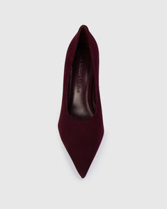 Jona 80 Pump in Cardovan Suede