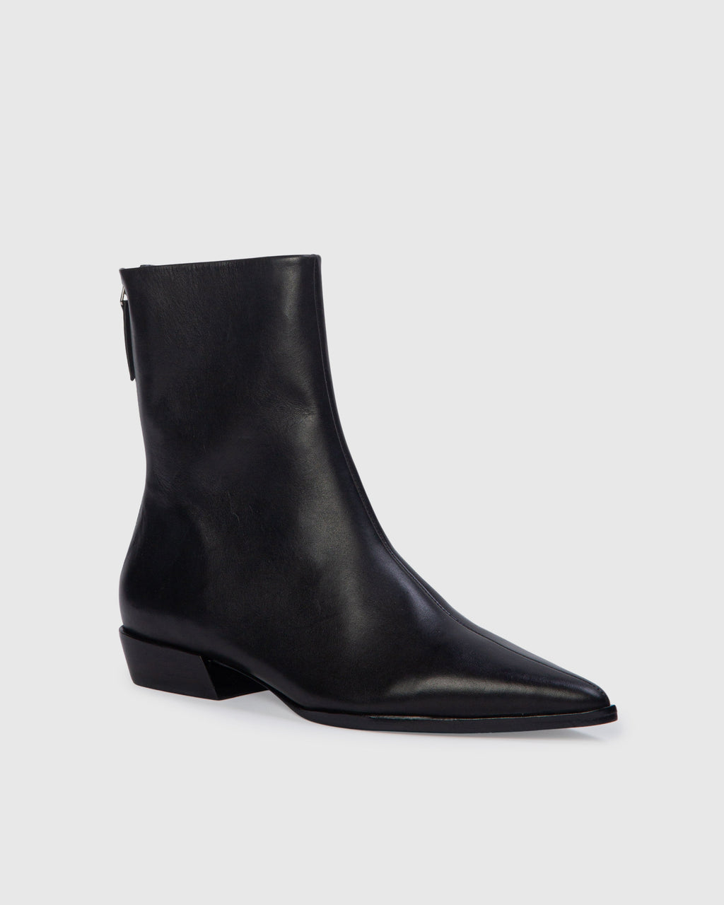 Esme 30 Boot in Black Leather